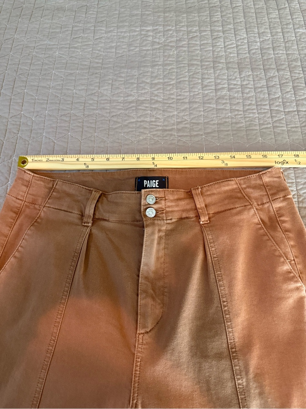 PAIGE Brooklyn High Waisted Wide-Leg Trousers! - Picture 5 of 13